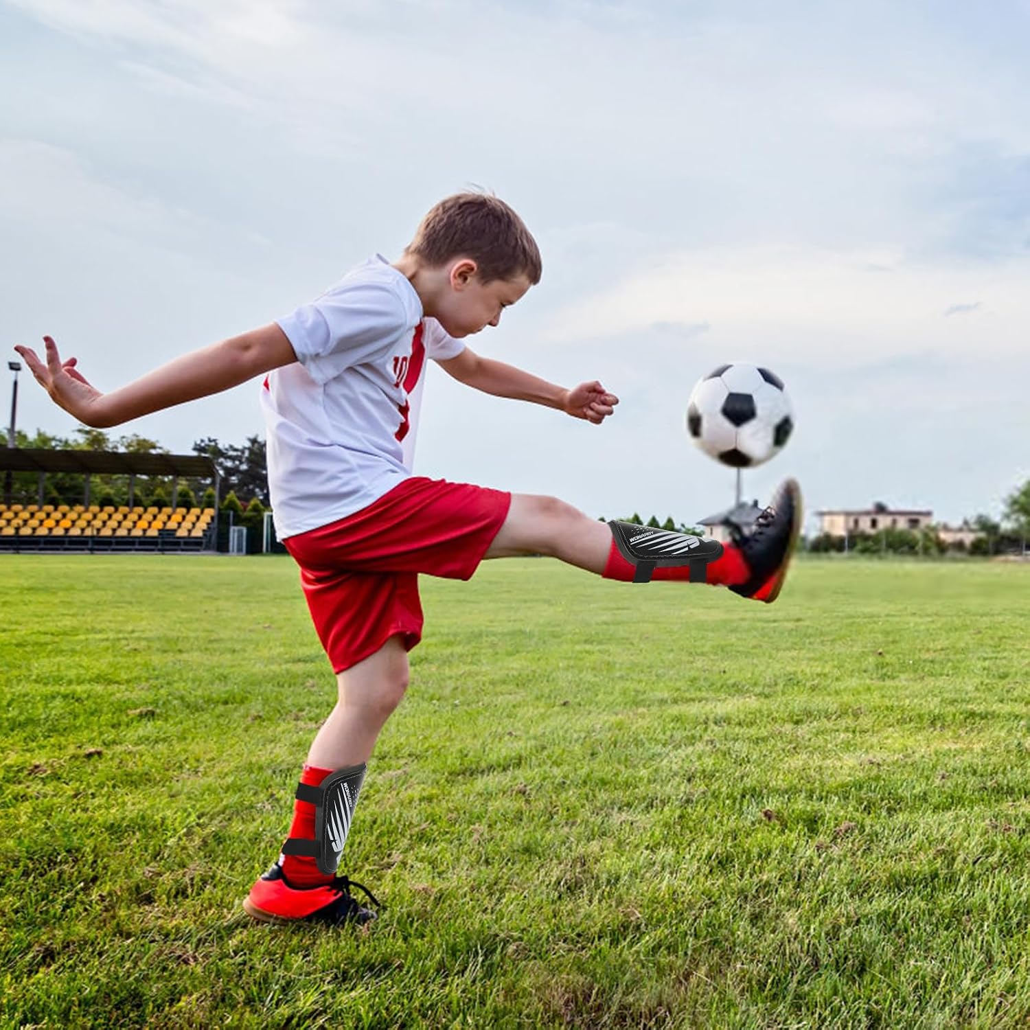 Shin Guards Soccer Kids Toddler, Shin Guard for Boys Girls 2-18 Years Old | Soccer Shin Guard, Football Shin Pads Protection Equipment with Adjustable Straps, Youth Teenagers - Image 5