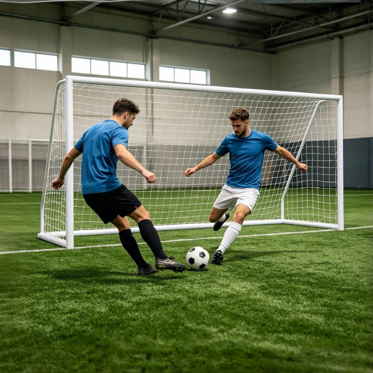 ZENY Portable Soccer Goal, Backyard, Training and Tounament Size | 12x6, 6x4, 24x8 ft Steel Frame Goal, All Weather Net, Indoor Outdoor Backyard Training Soccer Goal for Youth Adults - Image 7