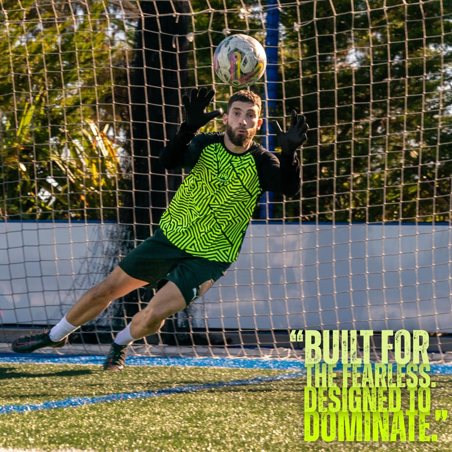 Soccer Goalie Jersey for Adult, Long Sleeve Goalkeeper Shirt with Elbow Padding - Image 2