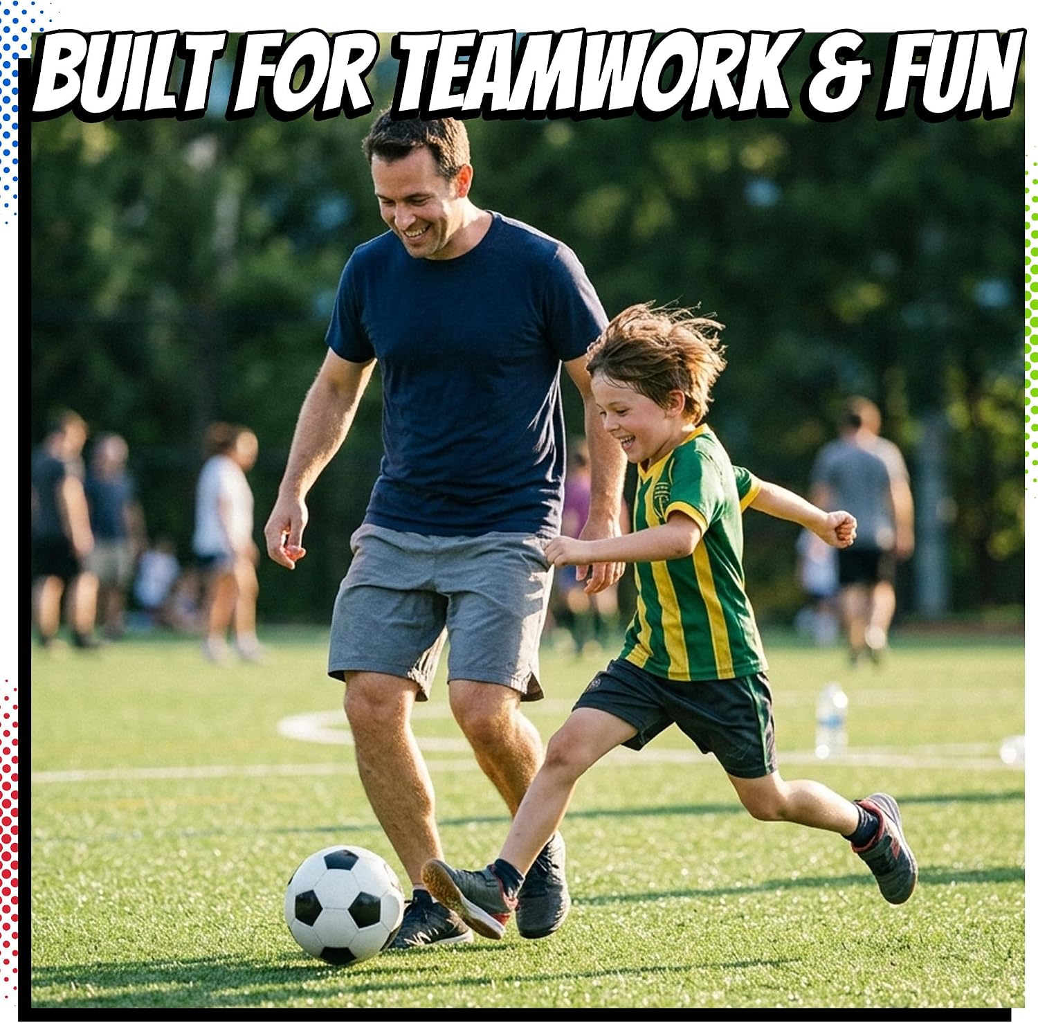 PlayBolt Black & White Soccer Balls - Sizes 2, 3, 4, 5, Pack of 1 or 4 | Soccer Ball with Pump for Kids, Toddlers & Adults - Image 7