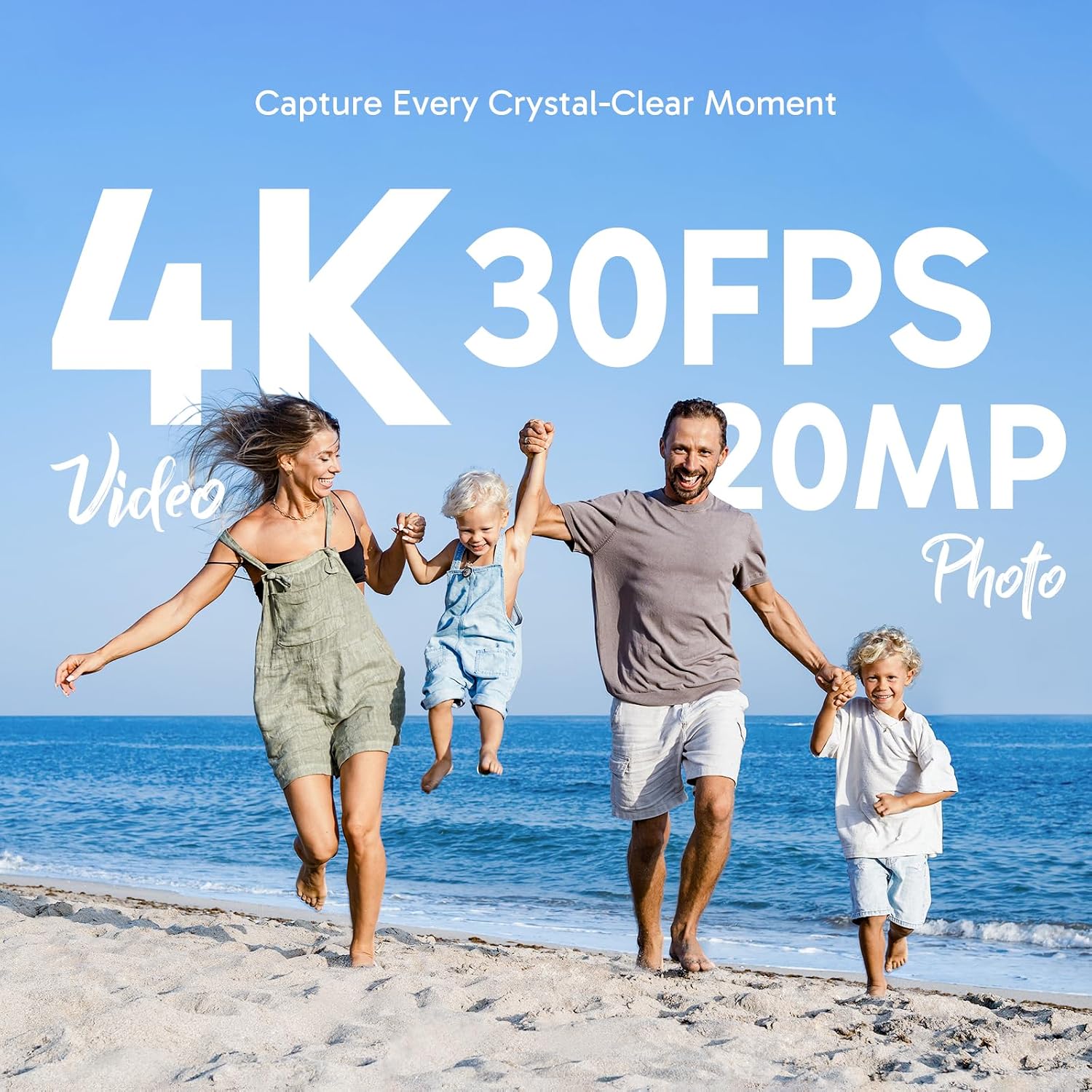 AKASO Brave 4 Action Camera 4K 30fps with 64GB MicroSD Card Bundle | 20MP EIS WiFi 170° FOV 5X Zoom Waterproof Underwater Camera for Snorkel, Travel, Bicycle, Helmet, Motorcycle Accessories Kit - Image 2