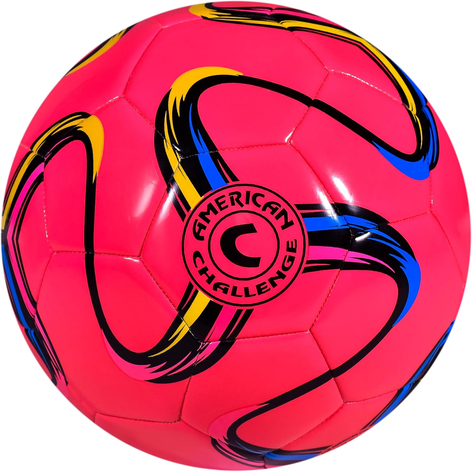 American Challenge Brasilia Soccer Ball Size 5, 4, 3 & 2 | Durable TPU casing with Hybrid SR bladder for reliable bounce, ideal for training and recreational play