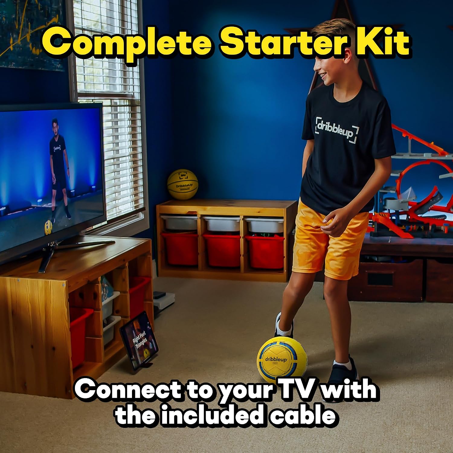 DribbleUp Smart Soccer Ball Starter Pack – Interactive App Coach | At-Home Soccer Training System, Popular Soccer Gift, App-Based Virtual Coach, Real-Time Feedback, Match-Quality - Image 3