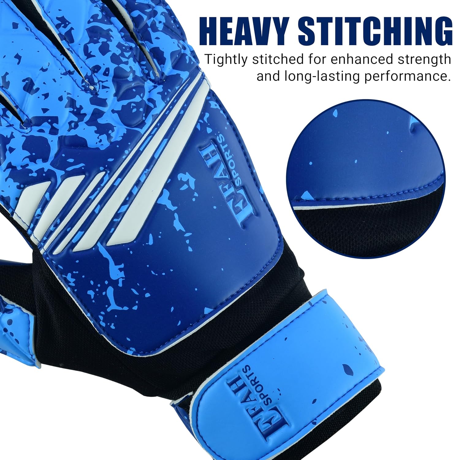 Soccer Goalie Goalkeeper Gloves for Kids Boys Children Youth | Strong Grip Latex Palm - Image 4