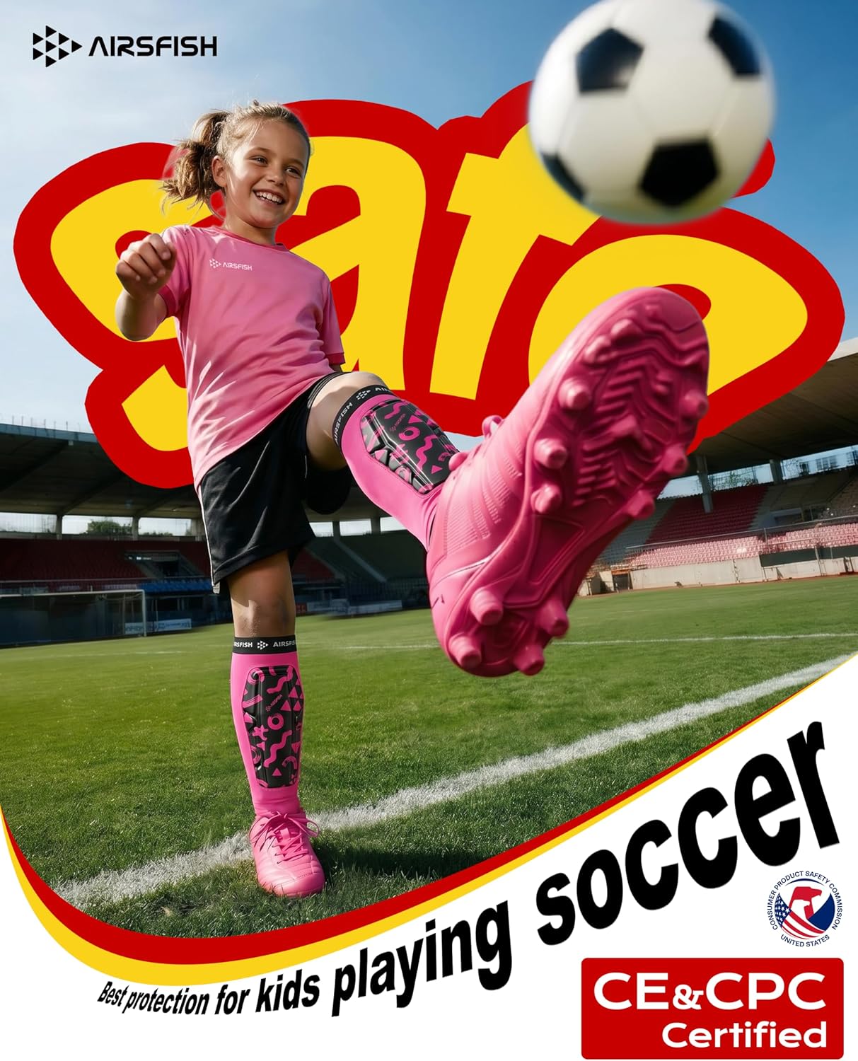 Soccer Shin Guards for Kid Youth, Protective Shin Defender Sleeve | Impact-Resistant Material | Breathable | Lightweight | Anti-slip Grip | Integrated One-Piece Tibia Protect | Machine-washable - Image 7
