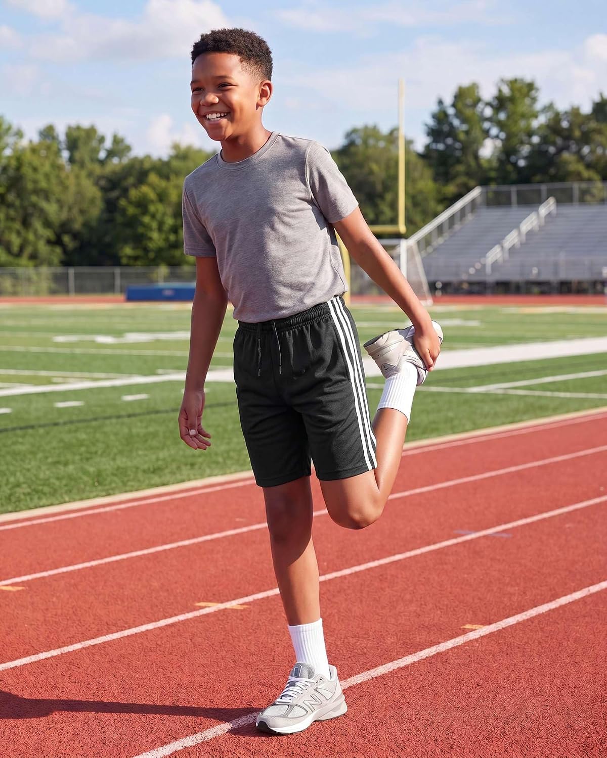 5 Pack Boys' Mesh Athletic Shorts Basketball Kids Soccer Sports Pockets | Available In Sizes 4-18, Youth, Quick Dry, Moisture Wicking, Gym, Running, Baseball, Football, School, Summer, Activewear - Image 6