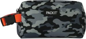 PackIt Freezable Snack Box, Charcoa...