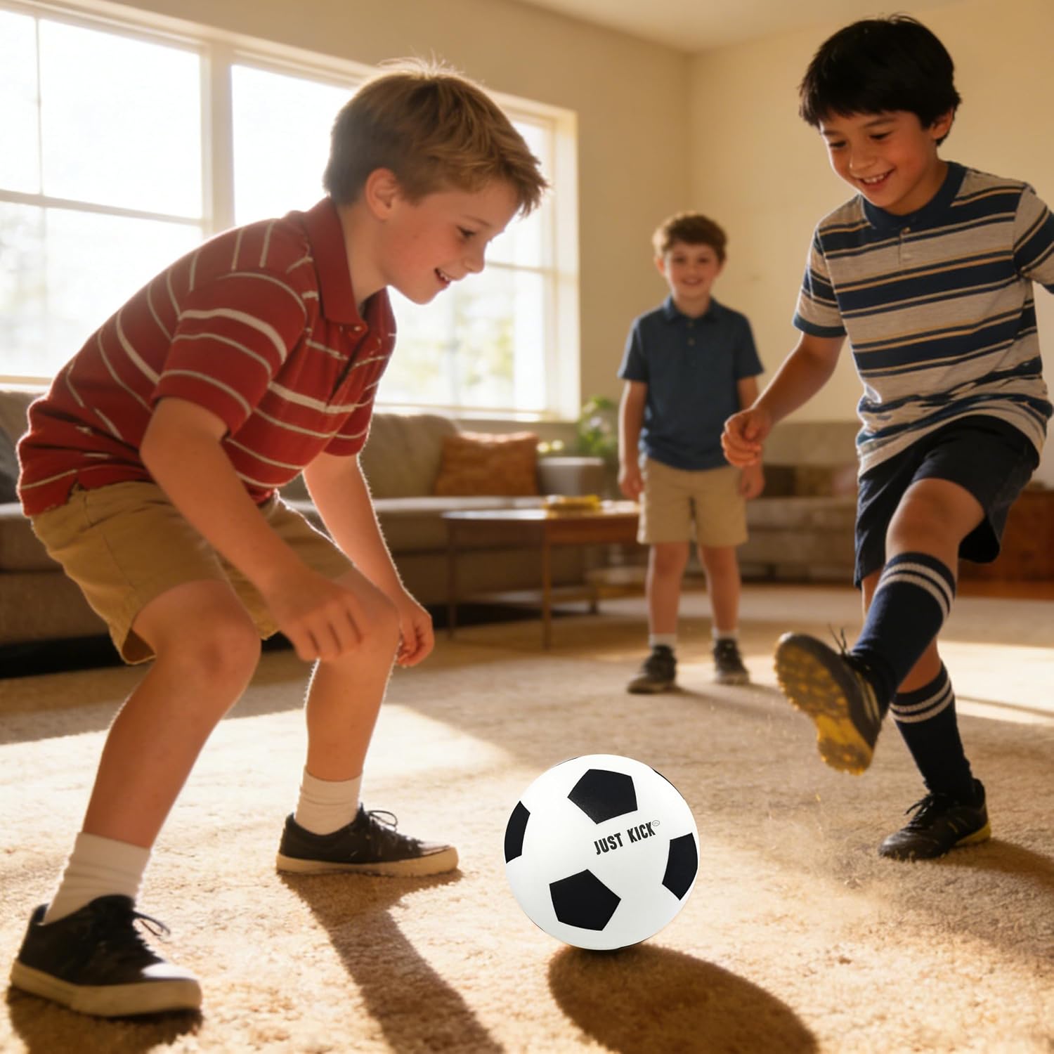 SRG Silent Foam Soccer Ball – Airless Indoor House Ball for Quiet Training, Soft Durable Foam Design, Multi-Use for Dribbling Practice, Gift for Soccer Fans, Sizes 3/5 / 7 - Image 6