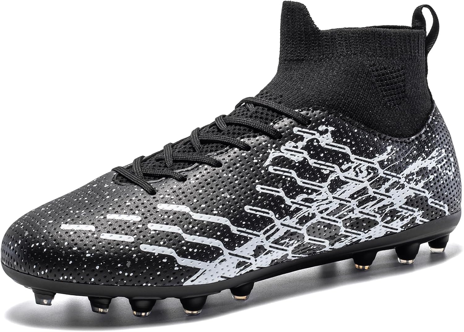 Unisex Soccer Cleats Lightweight No-Tie Lacing System Multi-Surface Football Shoes with Ankle Support for Beginners to Advanced Players - Image 3