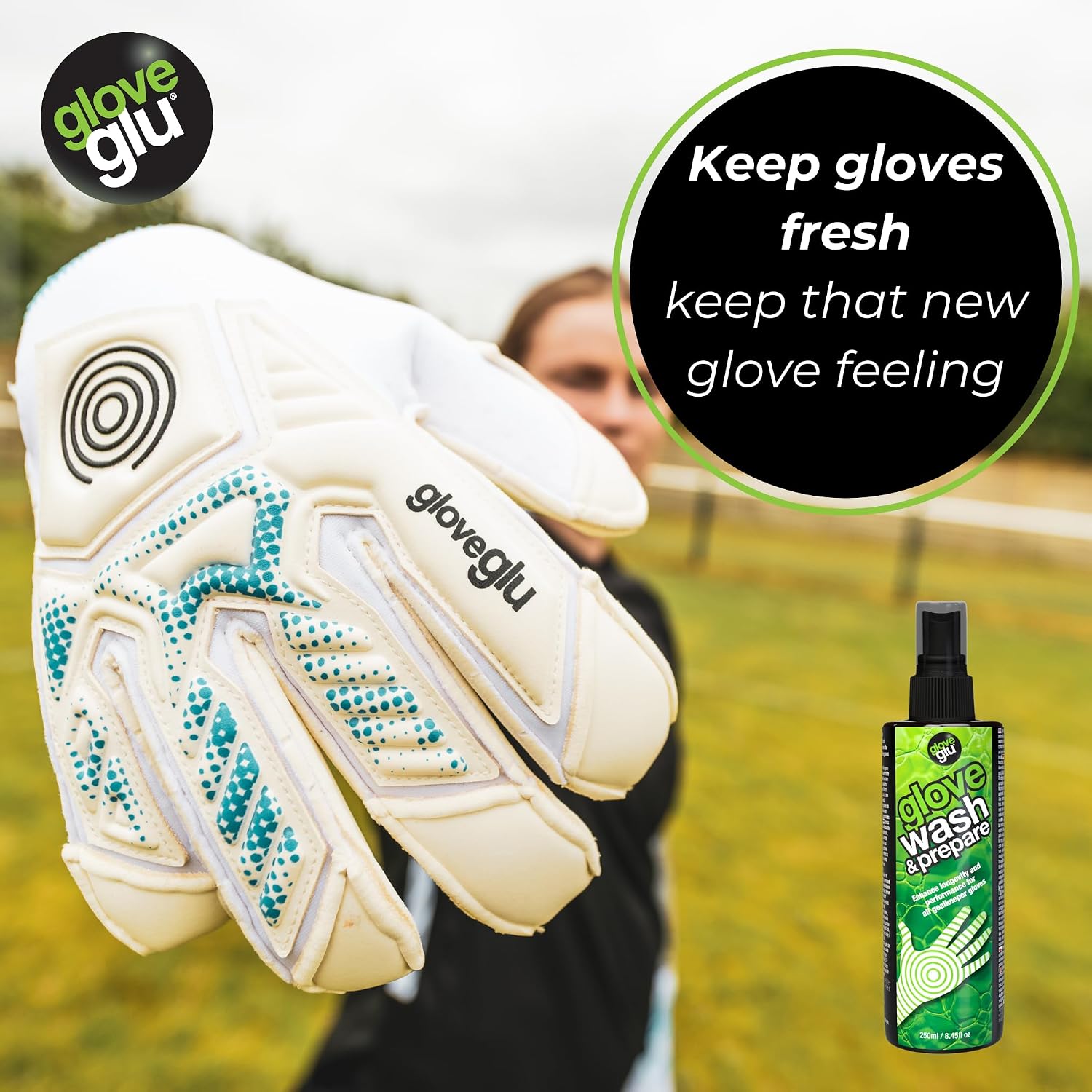 gloveglu 8.45 floz Premium Wash Prepare Deep Cleaning Goalkeeper Glove Spray for All Sports Gloves - Image 6