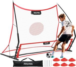 ZEALFEEL 2-in-1 Soccer Rebounder, 6...