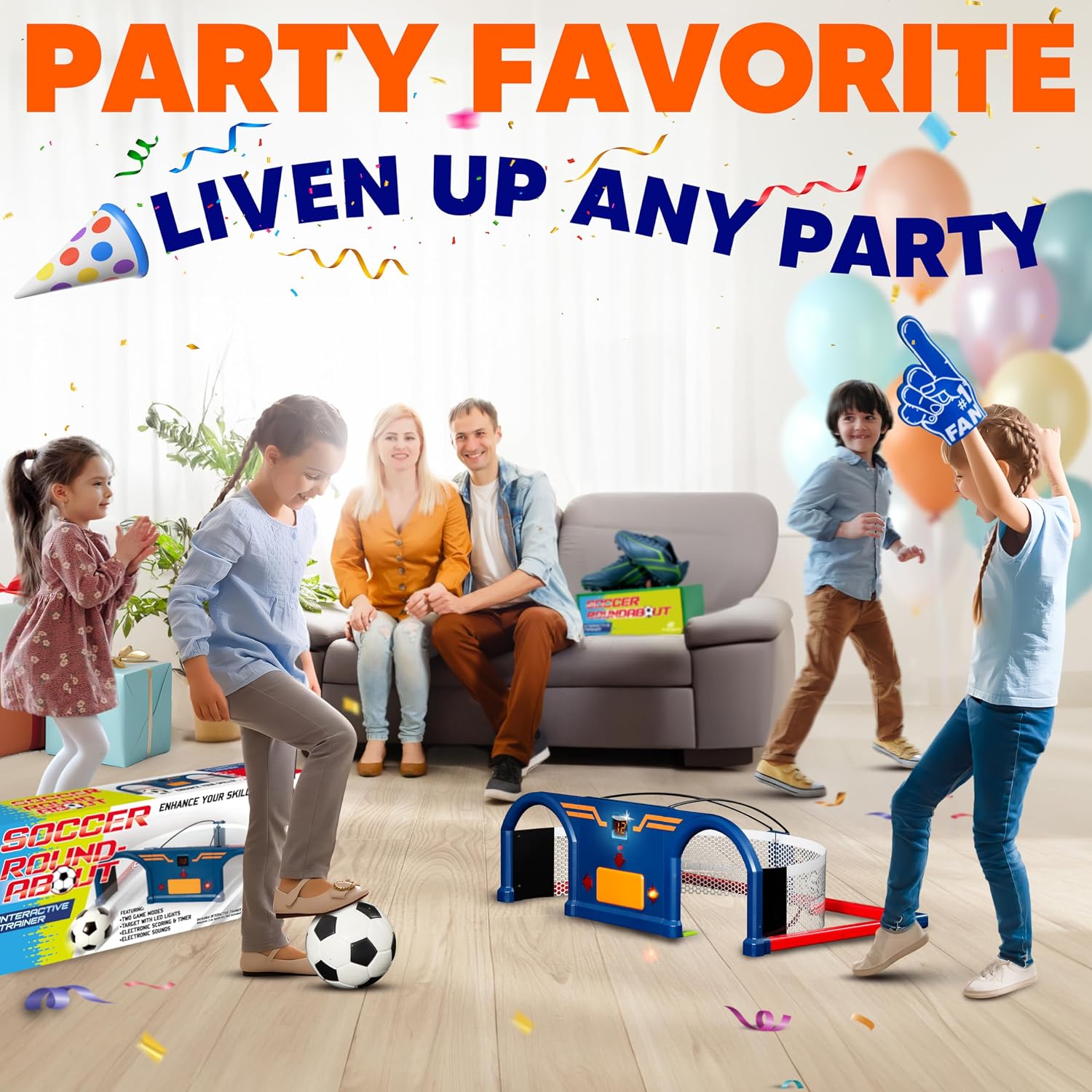 Soccer Trainer, Kids Soccer Exercises Training Set | Improve Agility First Touch Ball Control & Foot-Eye Coordination Hand-Eye - Image 5