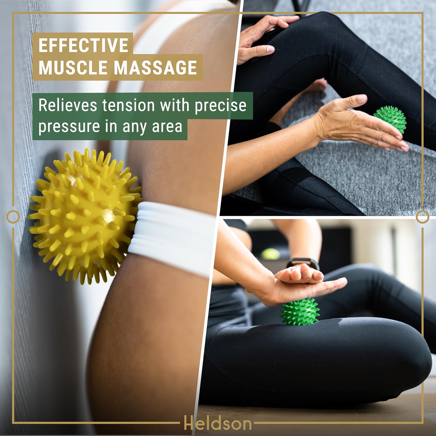 Spiky Massage Ball Set 3 Pcs – Foot Massage Balls Soft to Hard | Dermatest "excellent", 3 firmness levels from soft to hard, trigger point balls for feet, back & neck, incl. reflex charts - Image 6