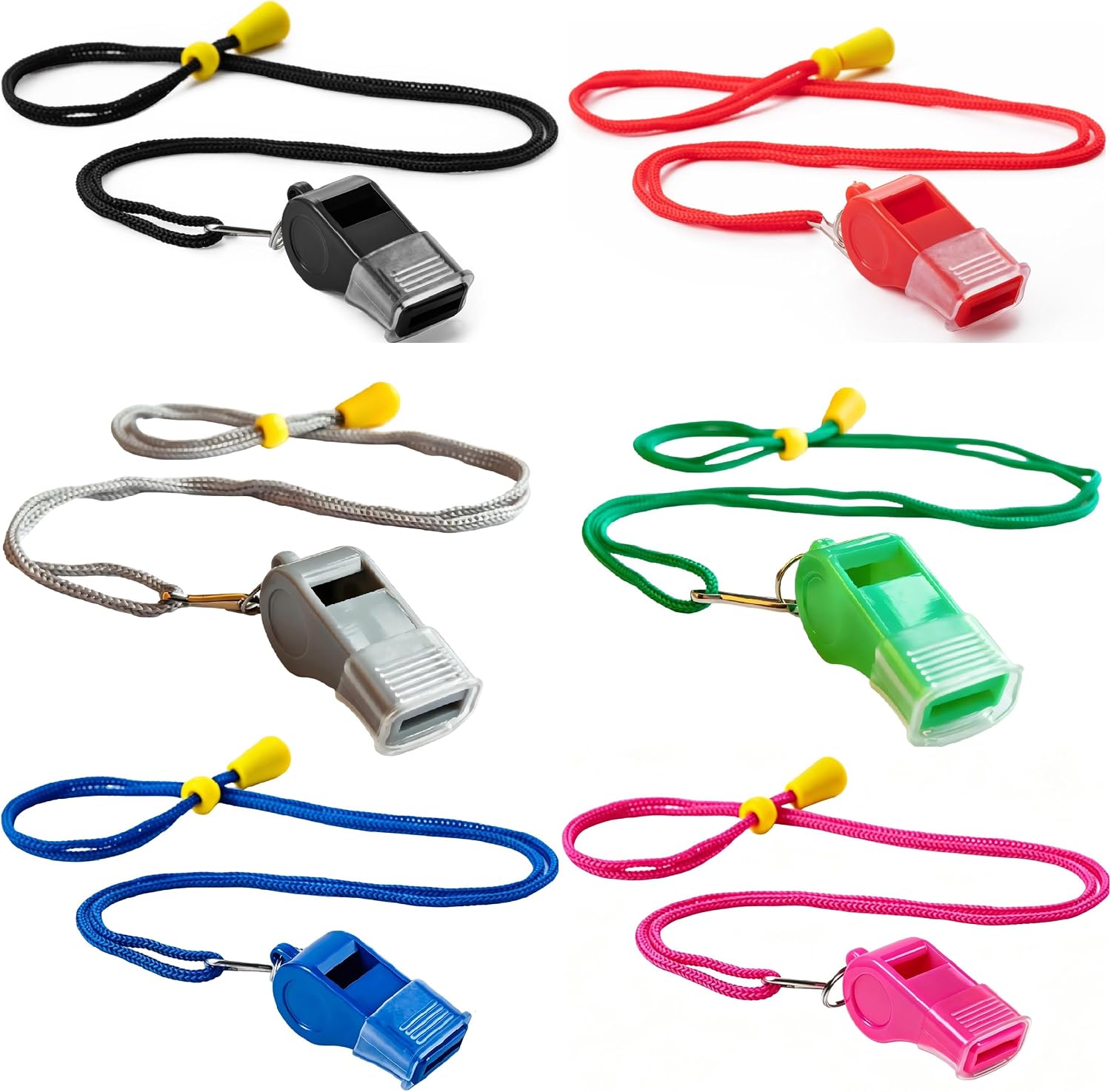 12 Packs Sports Whistles with Lanyard, for Coaches, Referees and Officials - Image 2