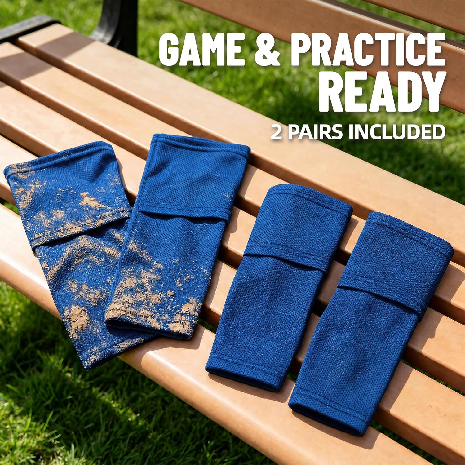 Shin Guard Sleeves 2 Pairs, Soccer Sleeves for Kids & Youth Ages 3-15 - Image 4