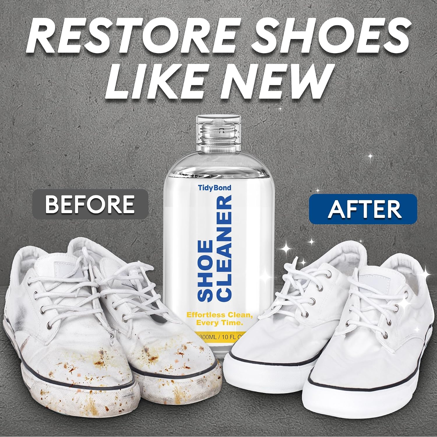 Shoe Cleaner Kit for Sneakers with 3 Brushes and Foam Bottle, 10.6 oz | Deep Cleaning for White Shoes, Leather, Suede, Nubuck, Canvas, Mesh, Boots, Midsoles and Soles - Image 3
