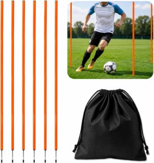 6 Pcs Soccer Agility Poles for Trai...