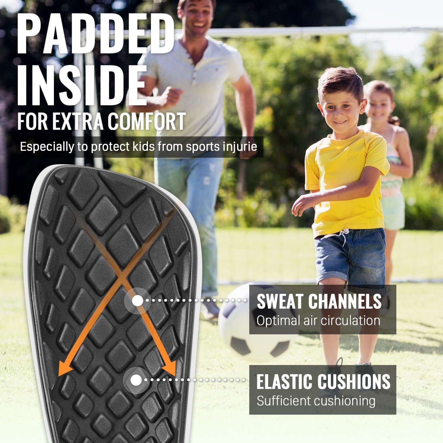 Northdeer Soccer Shin Guards for Kids Adults | Sleeves with Optimized Insert Pocket Protective Soccer for Boys Girls Men - Image 3