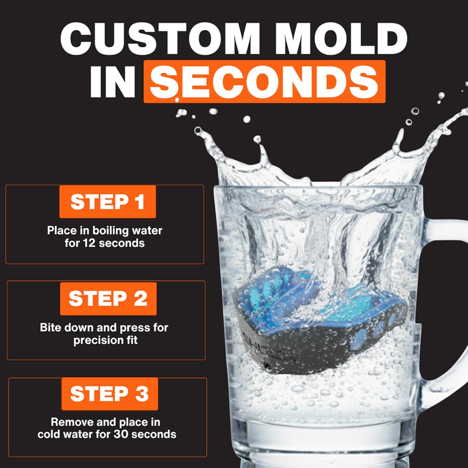 Shock Doctor Adult & Youth Gel Max Mouth Guard for Contact Sports - Image 3