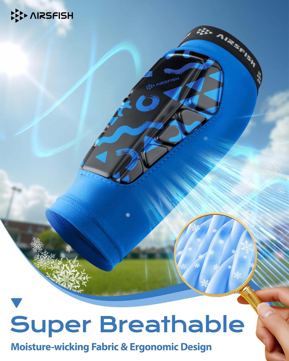 Soccer Shin Guards for Kid Youth, Protective Shin Defender Sleeve | Impact-Resistant Material | Breathable | Lightweight | Anti-slip Grip | Integrated One-Piece Tibia Protect | Machine-washable - Image 6