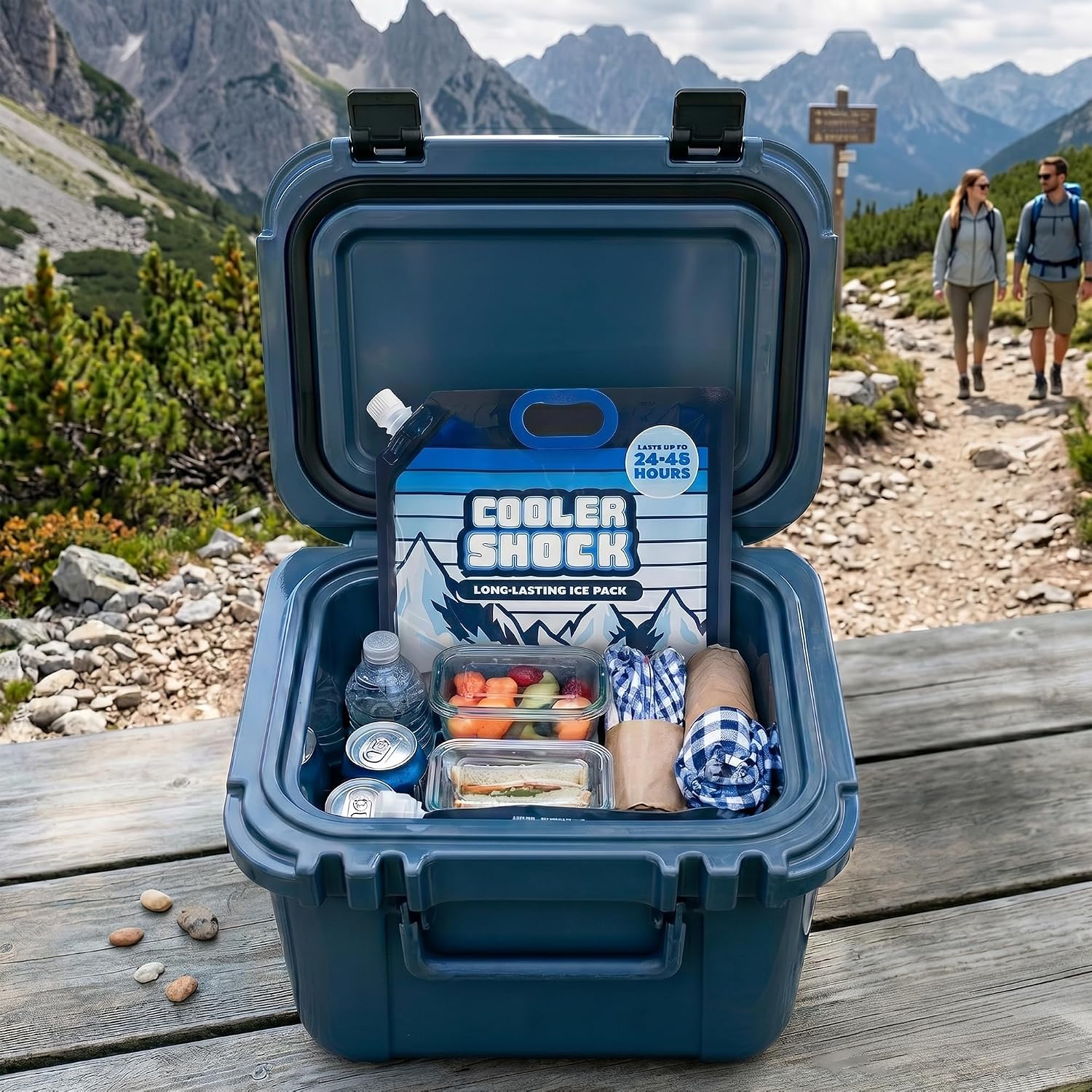 Cooler Shock Reusable Ice Packs for Cooler - Long Lasting Cold Freezer Packs for Coolers and Lunch Boxes - Cooler Ice Packs for Camping Gear, Fishing, Road Trips, Beach Must Haves - Image 8