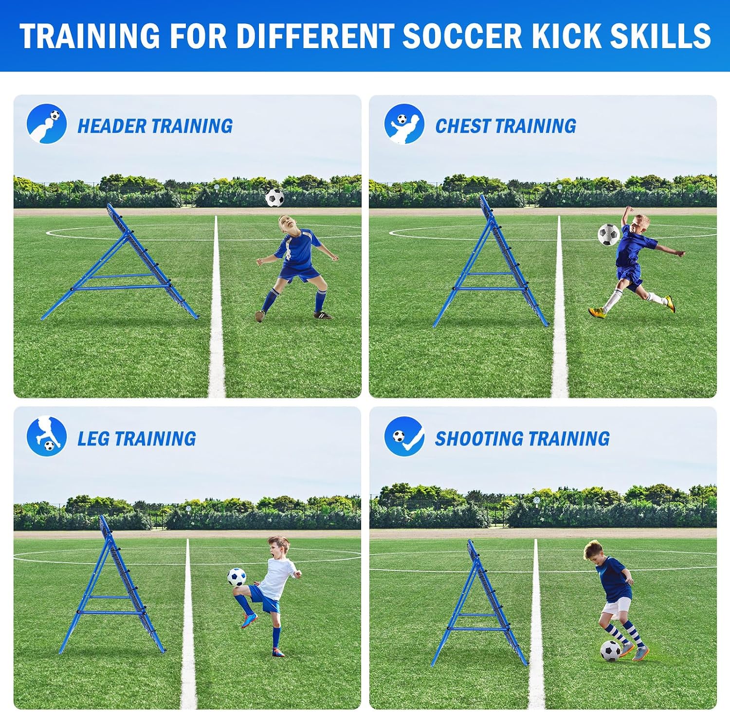 Volleyball Baseball Rebounder Net, Softball Rebounder Pitchback Net Quick Adjustments, Quick Adjustments Lacrosse Bounce Back Practice Equipment, Ideal for Outdoor Indoor and Backyard Training - Image 4