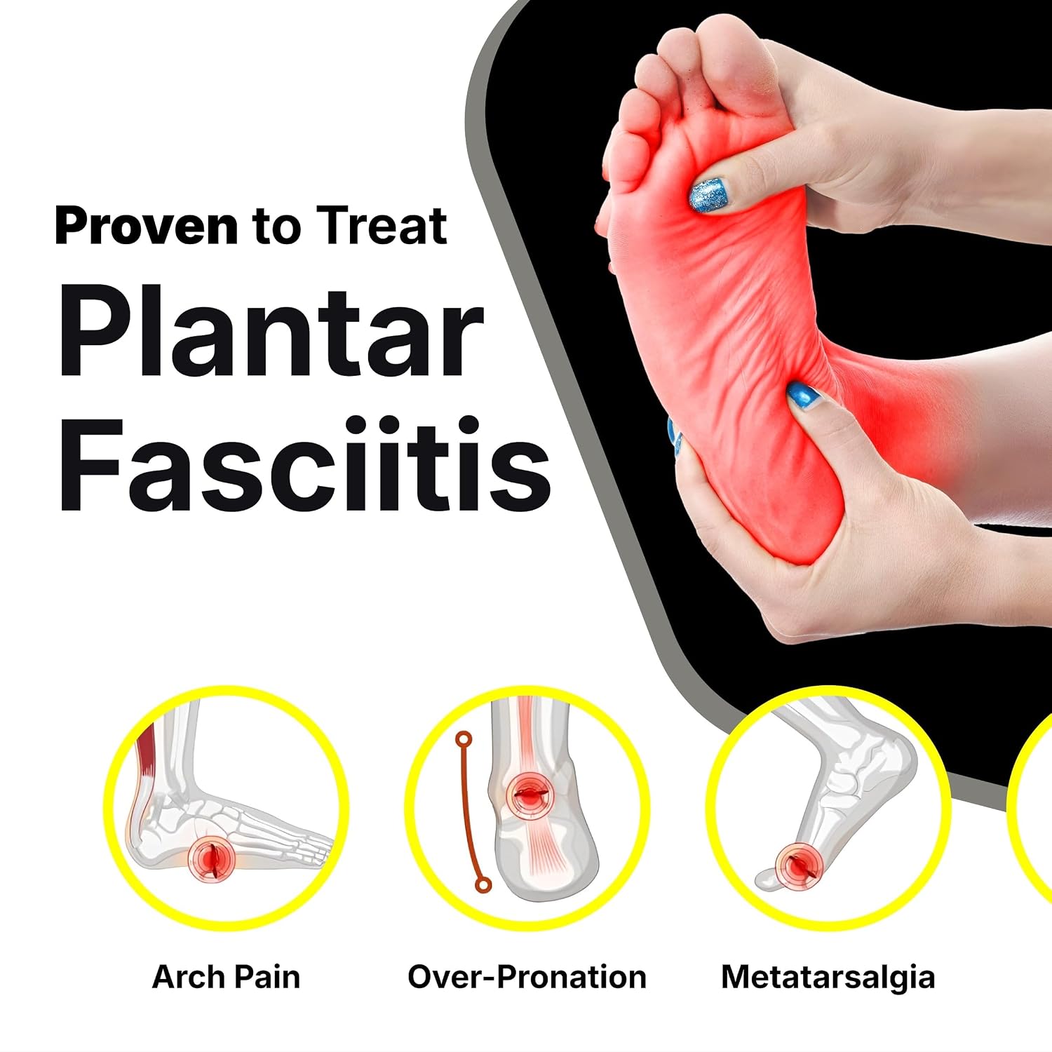 Carbon Fiber Insole with Arch Support – Plantar Fasciitis, Flat Feet, Heel Pain, Overpronation Relief, Running & Sports - Memory Foam & Breathable Fabric - Deep Heel Cup - Image 4