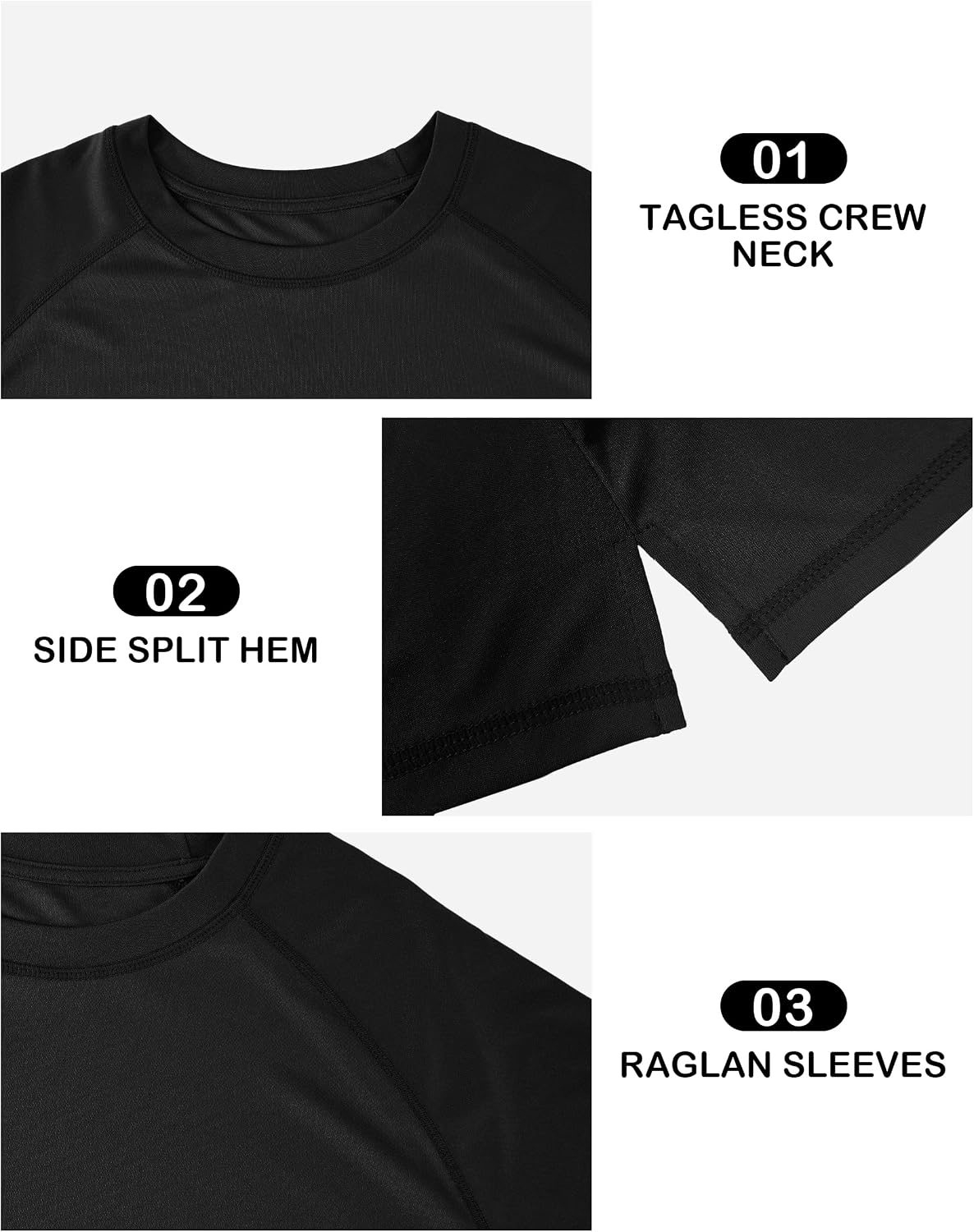 Roadbox Men's Big and Tall UPF 50+ UV Sun Protection Shirts, Long Sleeve Cooling Rash Guard Quick Dry Fishing Swim T-Shirt - Image 5