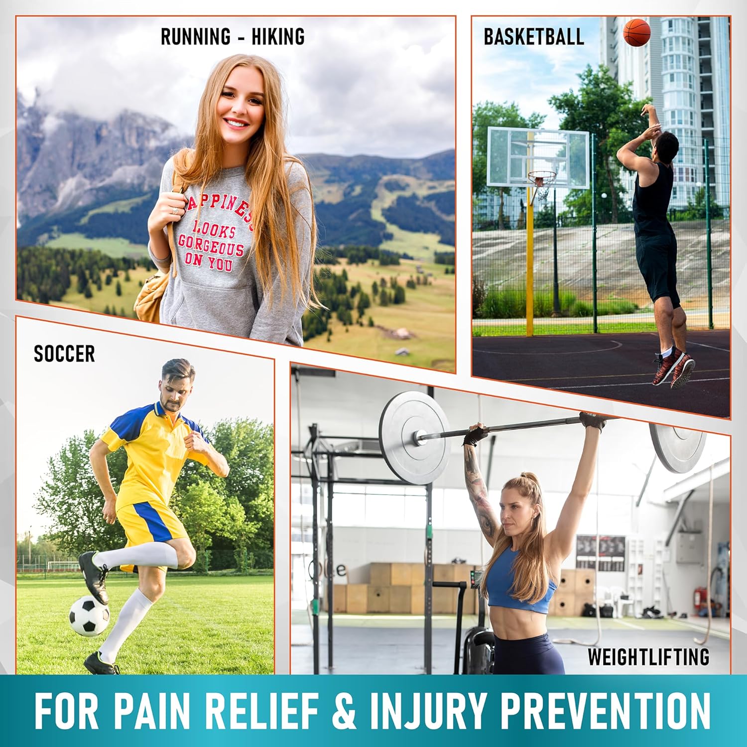 2 Pack Patellar Tendon Support Strap, Knee Brace, Knee Support, Pain Relief | Jumpers Knee, Tendonitis, Tendonitis, Hiking, Soccer, Basketball, Running, Adjustable Patella Stabilizer Strap, Men & Women - Image 7