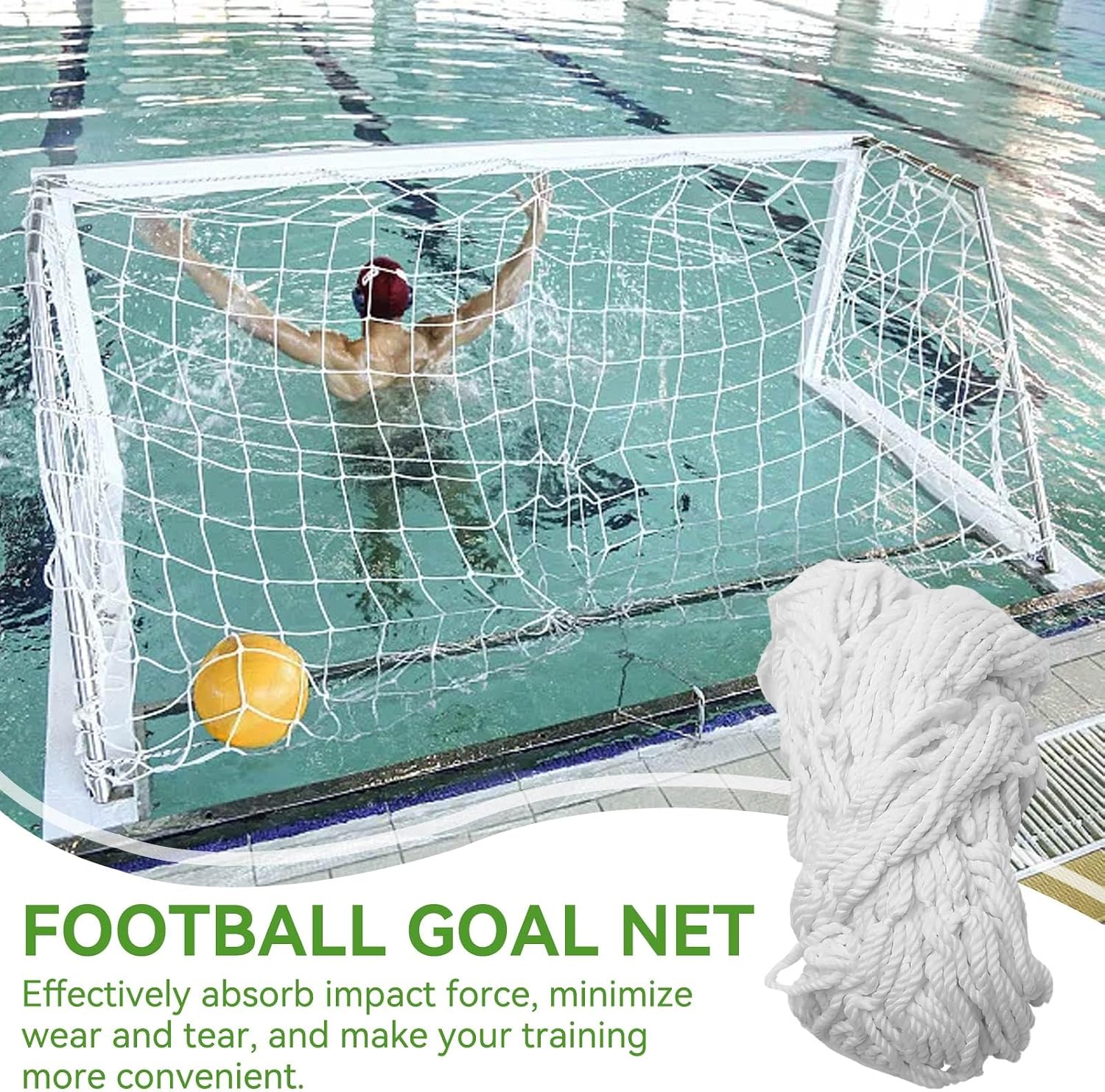 Soccer Goal Net, Soccer Replacement Goal Nets Sports Soccer Goal Post Net Full Size Football Goal Post Netting for Sports Match Training - Image 6