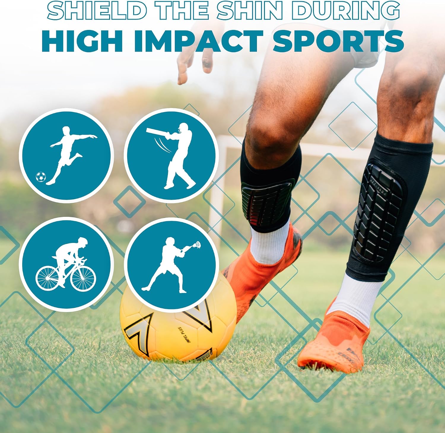 BODYPROX Soccer Shin Guards Sleeves for Men, Women and Youth - Image 5