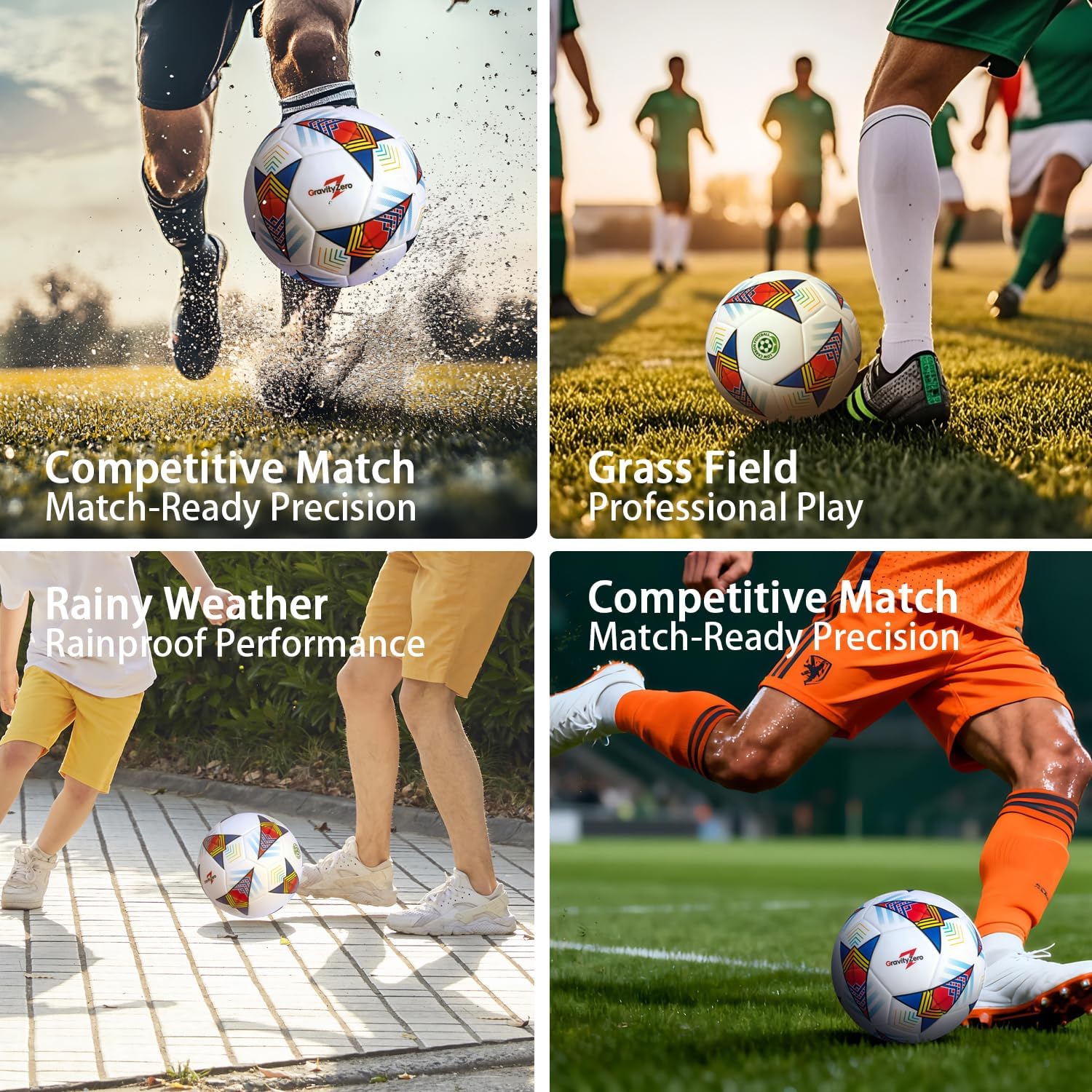Size 5 Soccer Ball—SGS Lab-Tested Pro Match Grade with Pump & Needles | Seamless Waterproof TPU Leather, 0.86% Sphericity, 2.3% Air Loss, Indoor Outdoor Match Training for Adults & Youths - Image 7
