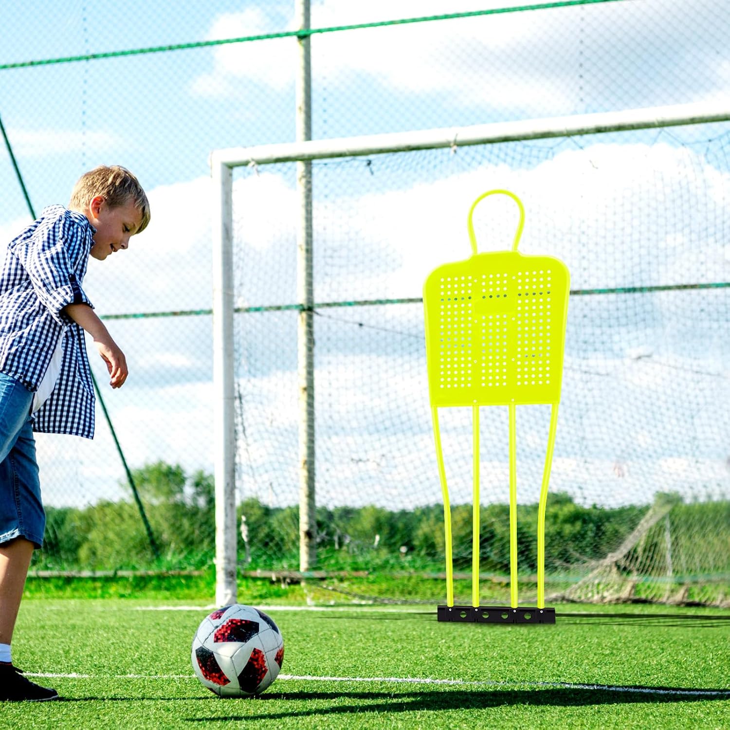 Shappy Soccer Kick Training Mannequin Durable ABS Plastic Training Dummies with Steel Ground Spikes Soccer Mannequin Goal Equipment - Image 3