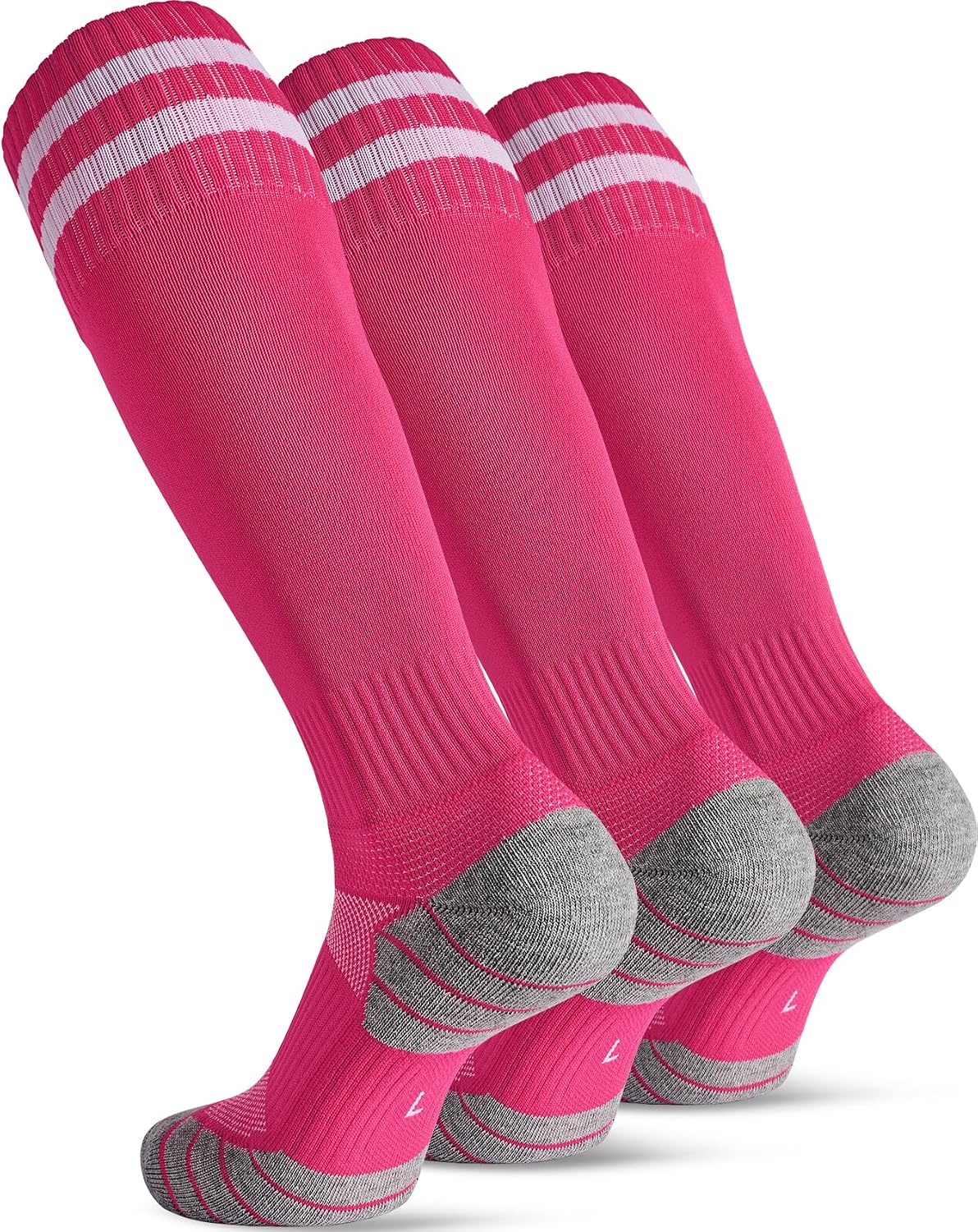 CWVLC Soccer Socks for Kids Youth Adult, Cotton Football Softball Baseball Socks