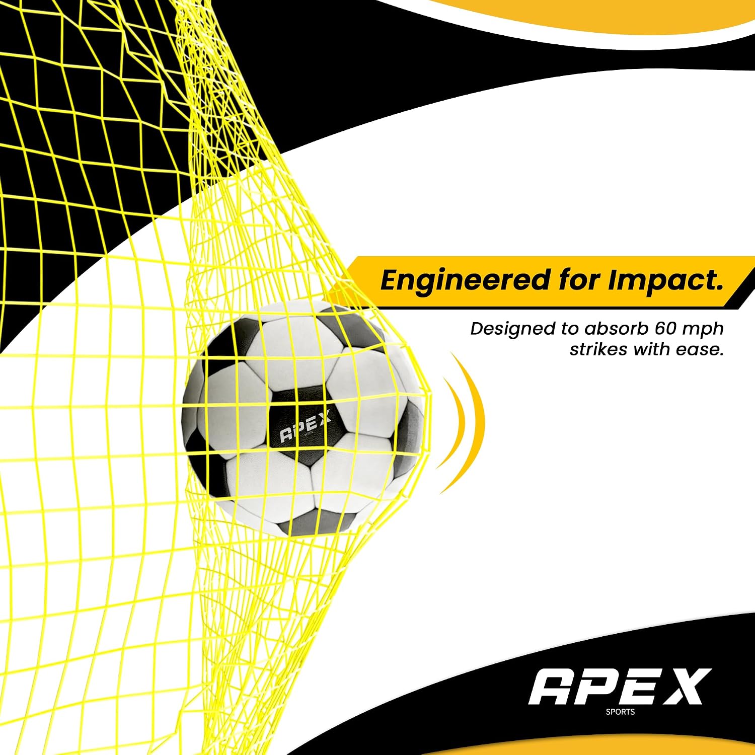 12x6 FT Soccer Goal with Precision Target – Portable Soccer Net with Removable 10-Hole Target, Portable Design, Quick Setup, Ground Stakes & Collapsible Frame for Indoor/Outdoor Training - Image 3