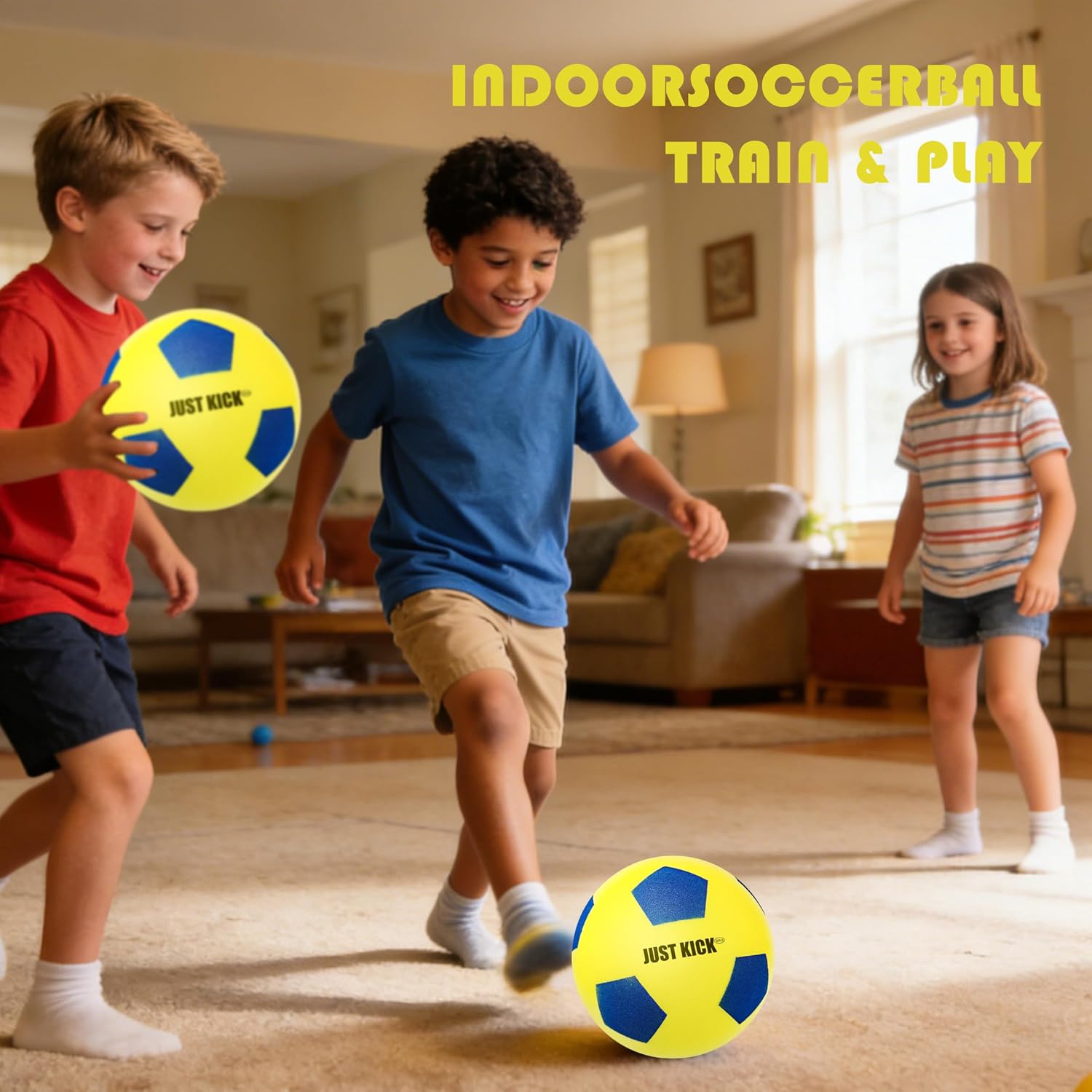 SRG Silent Foam Soccer Ball – Airless Indoor House Ball for Quiet Training, Soft Durable Foam Design, Multi-Use for Dribbling Practice, Gift for Soccer Fans, Sizes 3/5 / 7 - Image 6