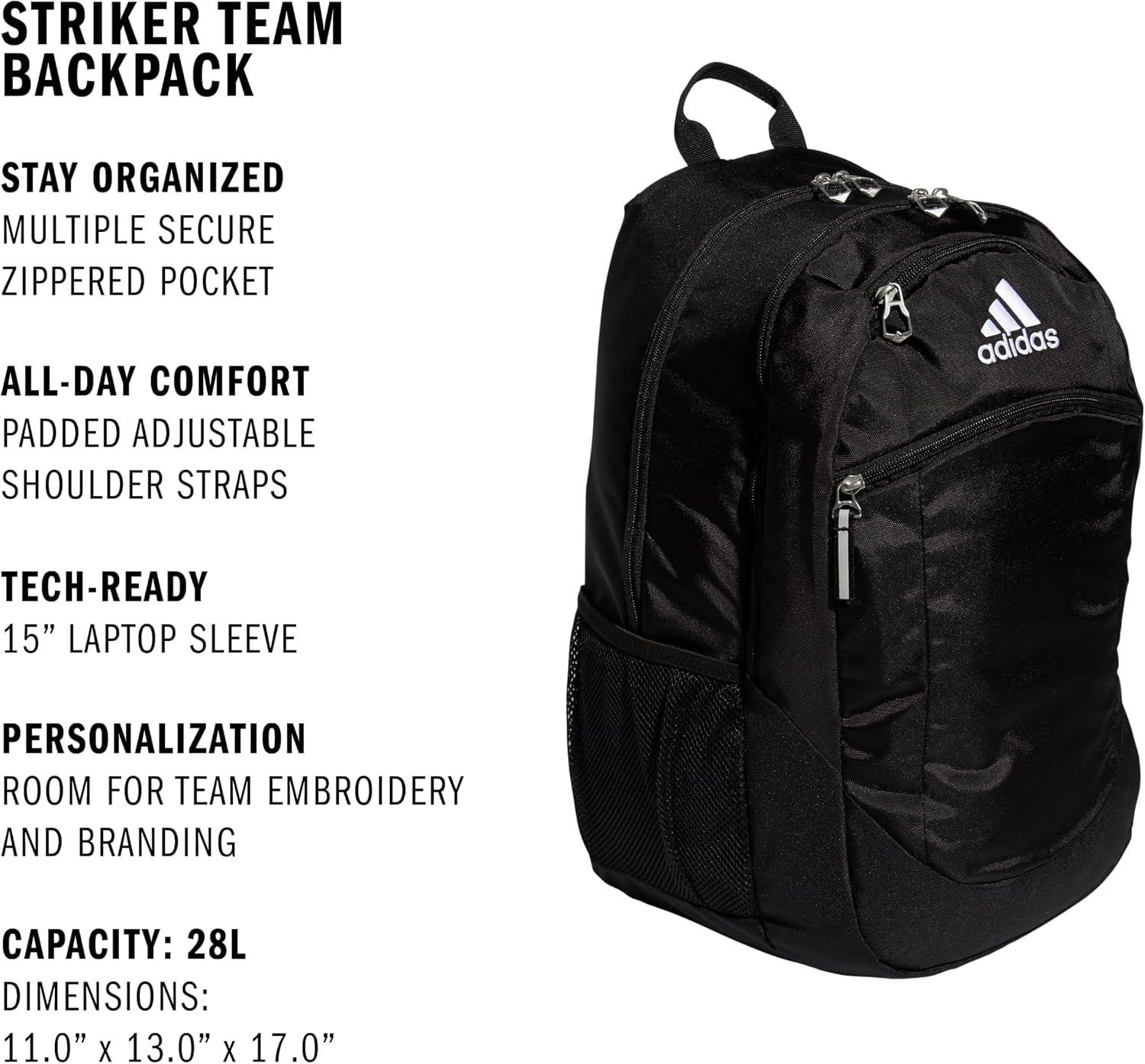 Striker Team Sports Backpack for soccer and more, workout bag for men and women - Image 3