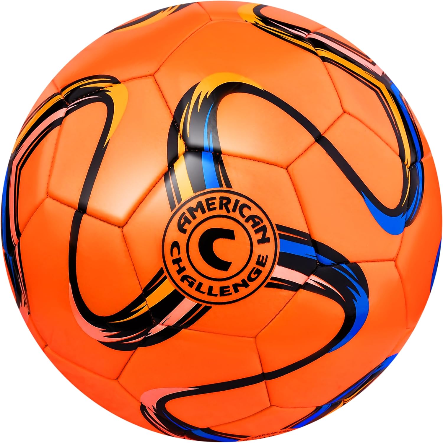 American Challenge Brasilia Soccer Ball Size 5, 4, 3 & 2 | Durable TPU casing with Hybrid SR bladder for reliable bounce, ideal for training and recreational play
