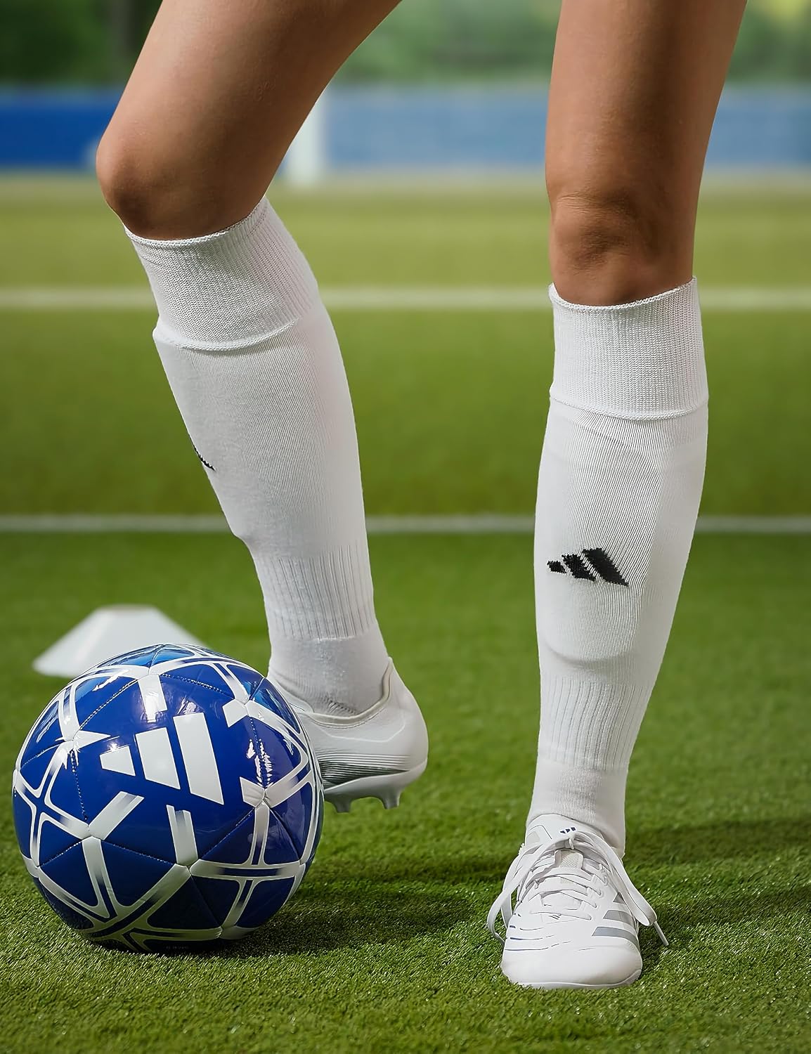 adidas Rivalry Over-the-Calf Soccer Socks 2 Pairs | Unisex, 2-Pack, Cushioned Impact Zones, Arch & Ankle Support, Secure Compression, Over-The-Calf Fit, Game & Practice Ready - Image 3