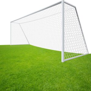 LAO XUE 24x8FT Soccer Goal Net,Whit...