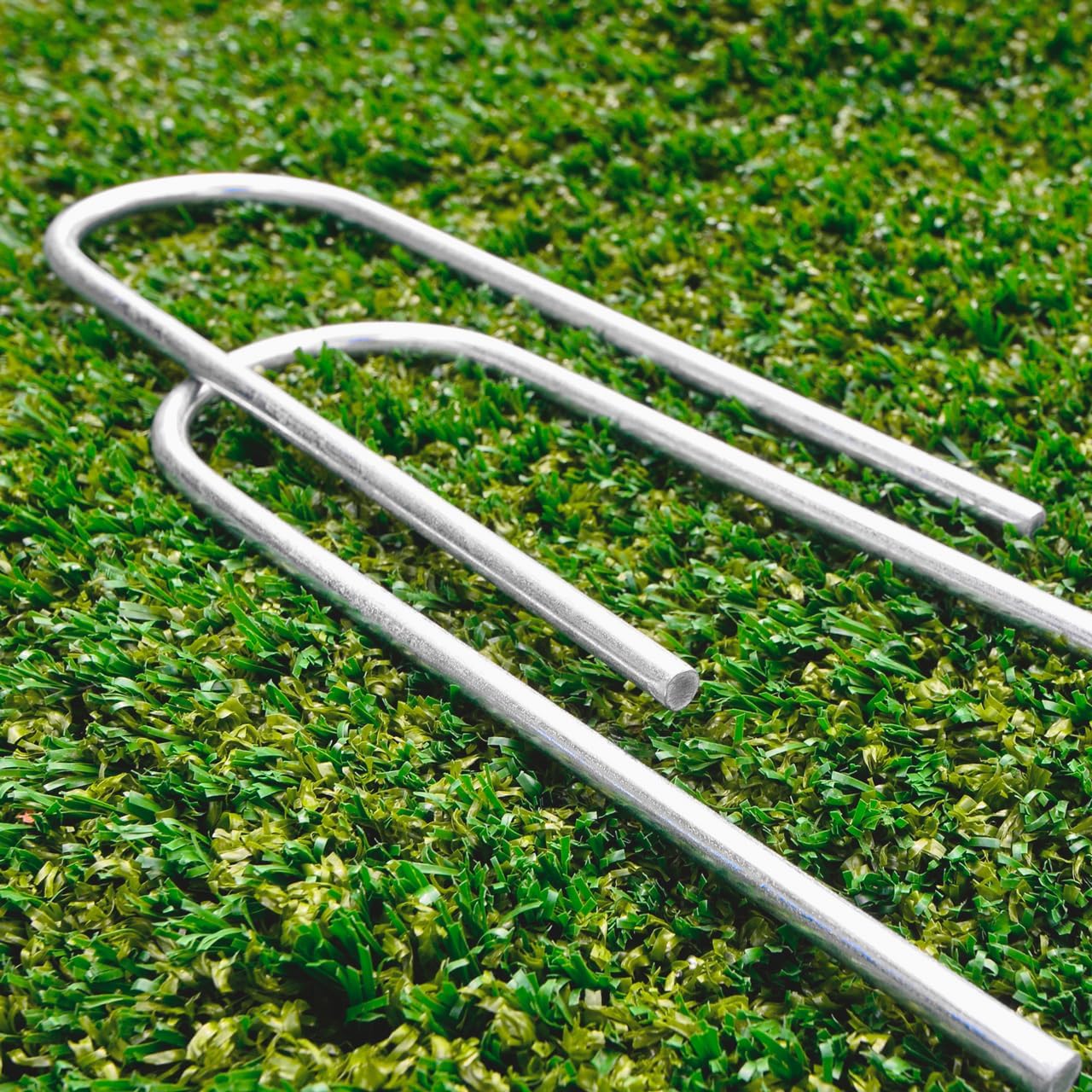 FORZA Steel U-Peg Ground Anchors | Heavy-Duty Galvanized Stakes for Soccer Goals Garden Yards Tents SOD Pins Lawn Landscaping Staples – Multiple Sizes & Packs (2, 10 Inch) - Image 3
