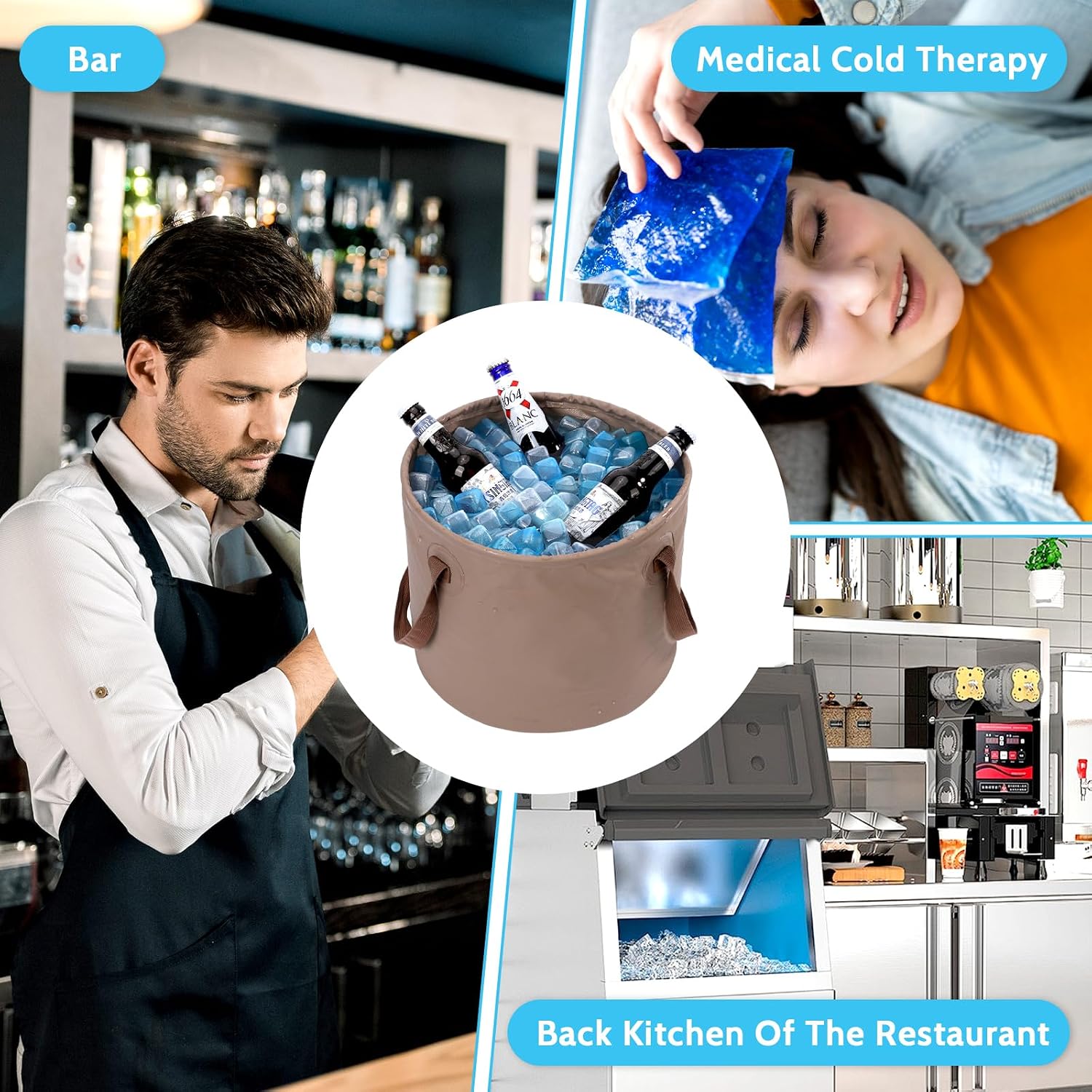 SHENGQIPC Reusable Ice Cubes for Camping, 360 Pack, 12 lbs | No Mess, No Diluting, BPA-FREE, Slow Melt, Refreezable, Large Pack for Drinks, Cooler, Party, Bars, Ice Bath, Outdoor Parties - Image 7