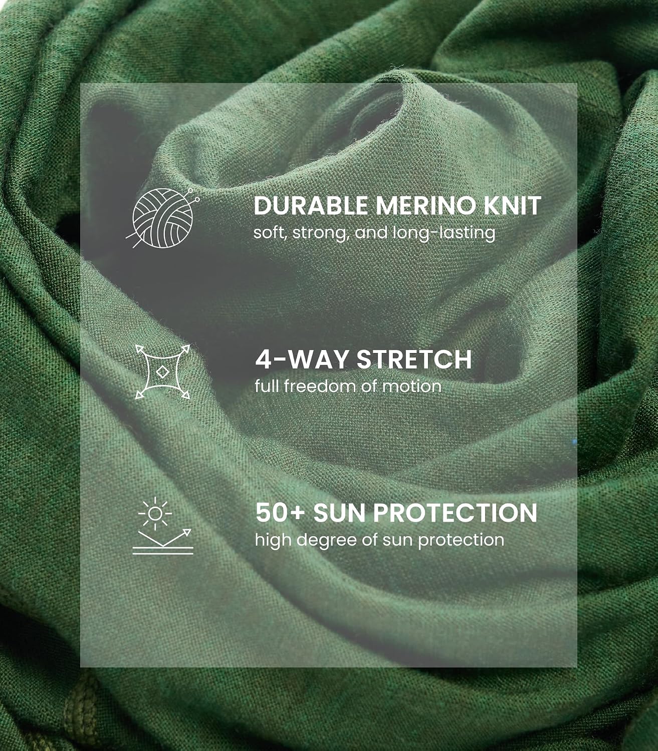 100% Merino Wool Shirts for Men - Thermal Underwear Base Layer Long Sleeve | Lightweight, Breathable Thermal Shirt, Naturally Odor-Resistant, Moisture-Wicking, Ideal for Hiking, Outdoor, Everyday Wear - Image 6