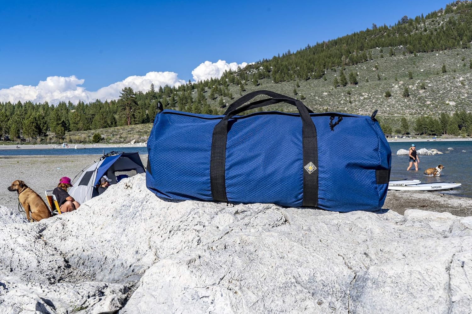 175L Extreme Heavy Duty Duffle Bag, Weatherproof Ripstop Travel Gear Bag | 1050D Diamond Weave Tuff Cloth, Double Slider Zipper, Reinforced Wraparound Straps, Side Lift Handles, Foldable Storage Wrap - Image 2