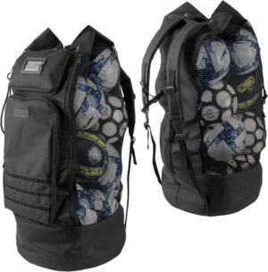 XL Mesh Ball Bag with Backpack Stra...