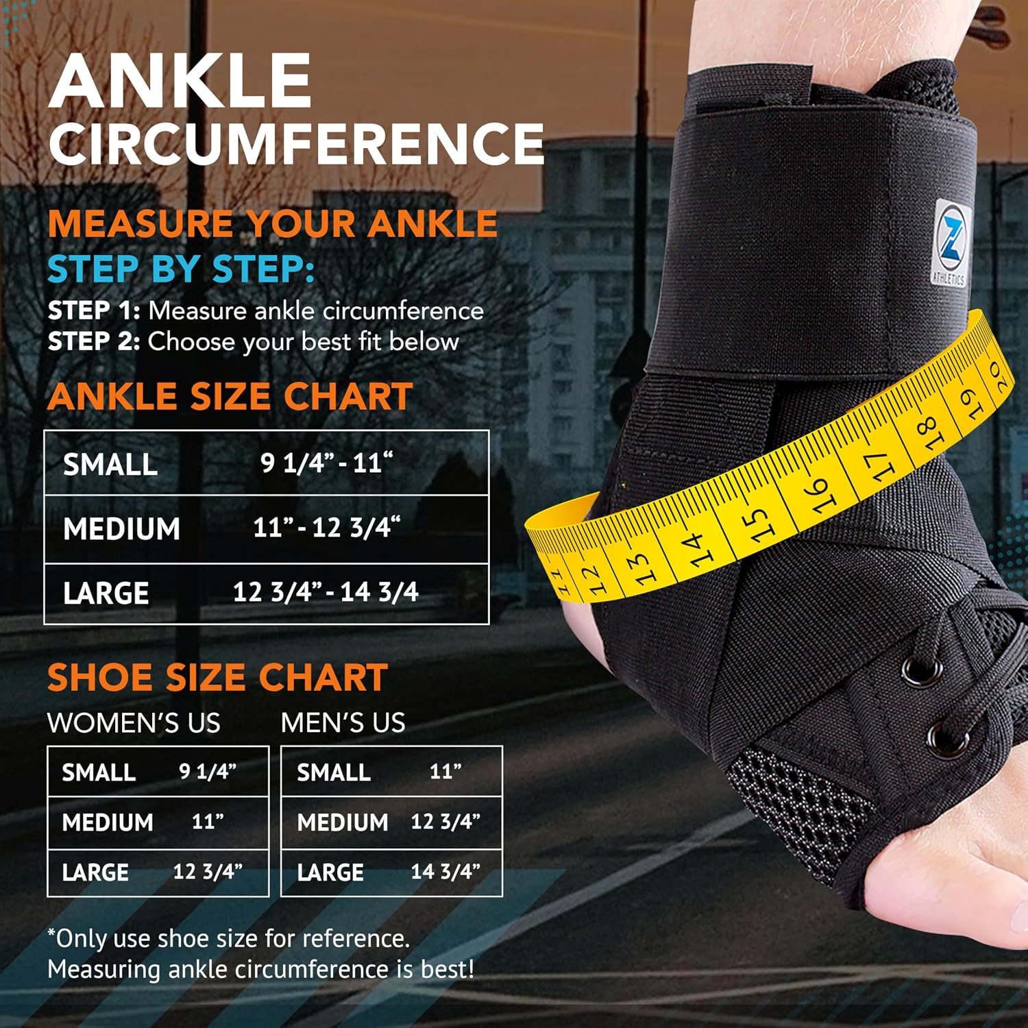 Ankle Brace for Women & Men - Lace Up Adjustable Support with Side Stabilizers for Sprained Ankle, Achilles Tendonitis Relief | Basketball, Volleyball, Running & Sports Recovery - Image 4