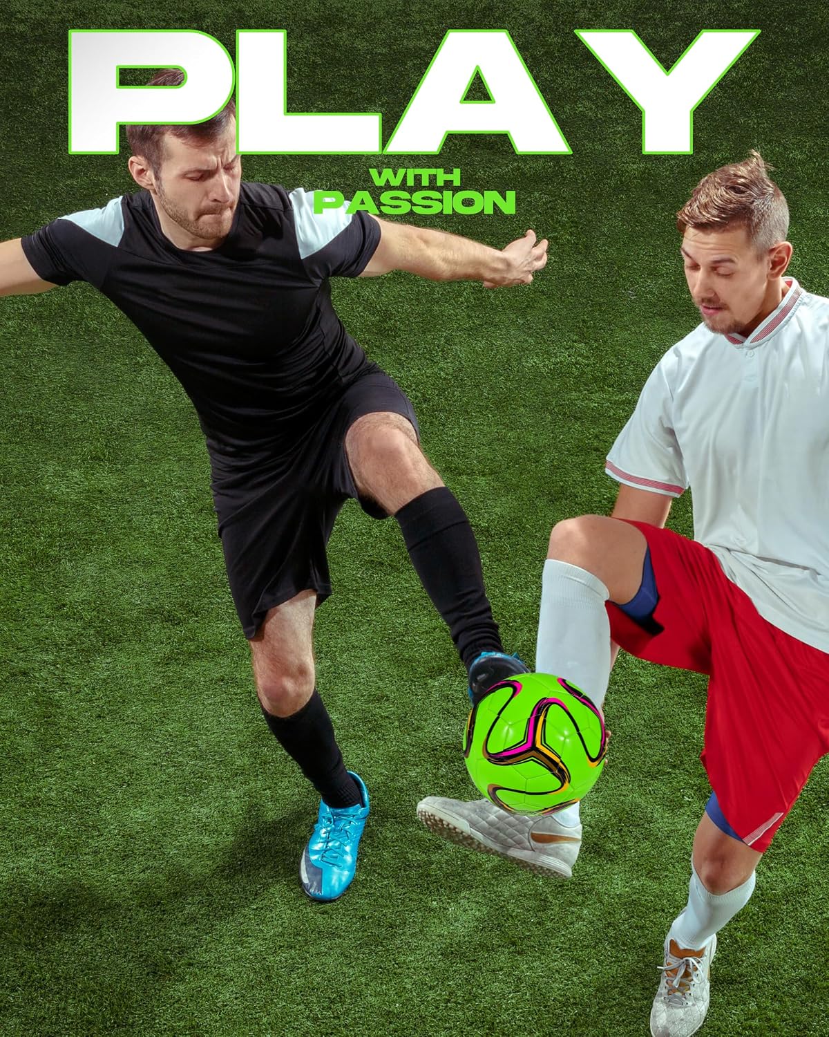 American Challenge Brasilia Soccer Ball Size 5, 4, 3 & 2 | Durable TPU casing with Hybrid SR bladder for reliable bounce, ideal for training and recreational play - Image 5