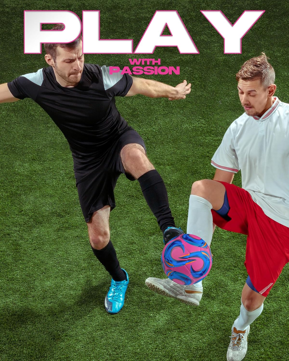 American Challenge Kreis Soccer Ball Size 3, 4 & 5 | Durable TPU casing with Hybrid SR bladder for reliable bounce, ideal for practice and recreational play - Image 5