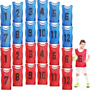 Hercicy 24 Pcs Youth Pinnies Soccer...