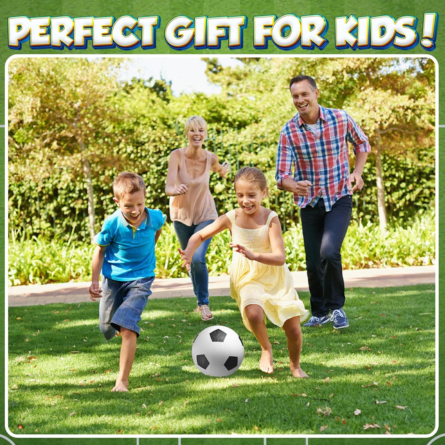 Size 3 Soccer Balls for Toddlers & Kids (4 Pack) - PVC Youth Soccer Balls - Small Beginner Sports & Practice Playground Balls for Backyard, Recess, School, Indoor or Outdoor with Pump - Image 7